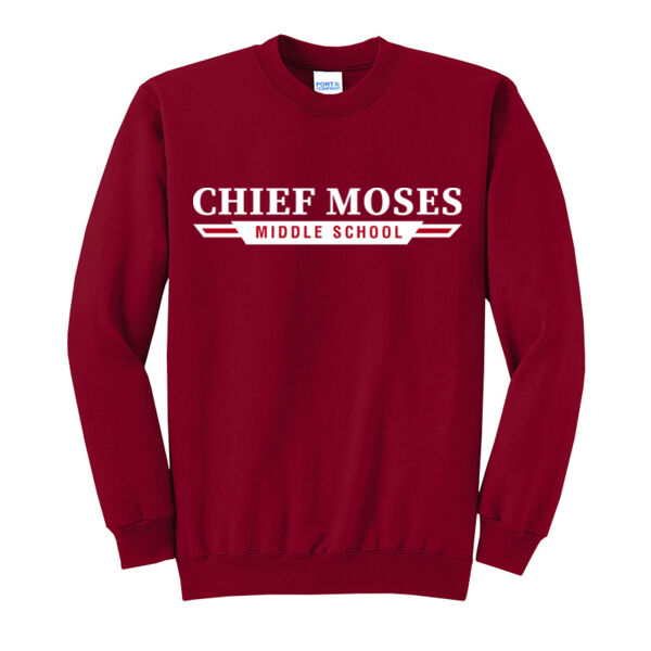 Middle School Crewneck Sweatshirt - Red or Black Thumbnail