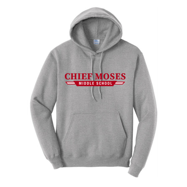 Middle School Pullover Hoodie - White or Gray Thumbnail